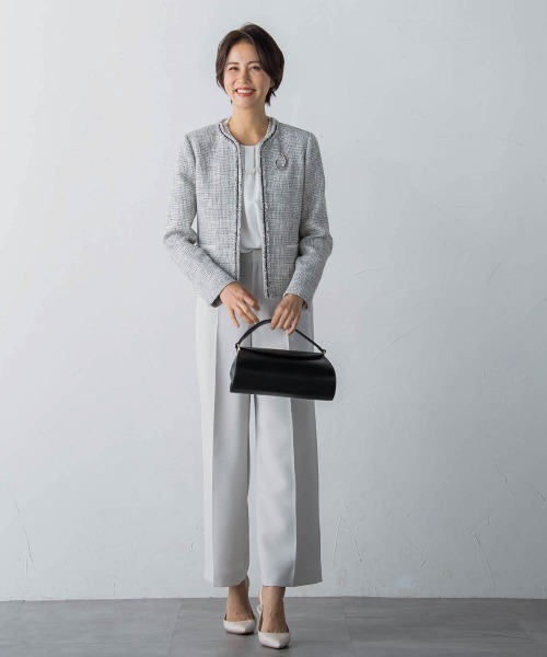 ストレッチツィードジャケット（ノーカラージャケット）｜LAUTREAMONT