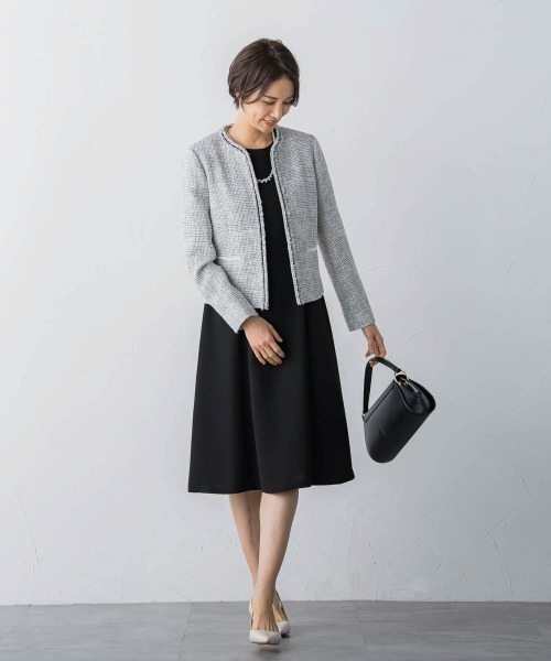 ストレッチツィードジャケット（ノーカラージャケット）｜LAUTREAMONT