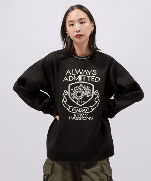 PAGEBOY（ページボーイ）の「エンブレムジャガードニット（ニット/セーター・レディース・ホワイト/ブラック/パープル・FREE）」の19枚目の写真