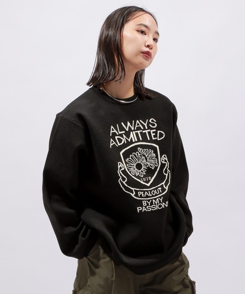 PAGEBOY（ページボーイ）の「エンブレムジャガードニット（ニット/セーター・レディース・ホワイト/ブラック/パープル・FREE）」の12枚目の写真