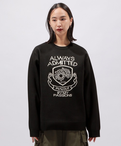 PAGEBOY（ページボーイ）の「エンブレムジャガードニット（ニット/セーター・レディース・ホワイト/ブラック/パープル・FREE）」の17枚目の写真