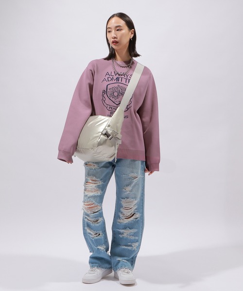 PAGEBOY（ページボーイ）の「エンブレムジャガードニット（ニット/セーター・レディース・ホワイト/ブラック/パープル・FREE）」の22枚目の写真