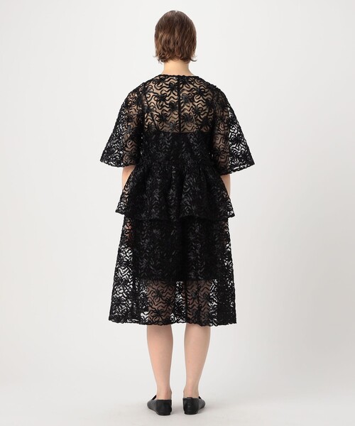 GANNI（ガニー）の「GANNI リボンミニドレス（ワンピース・レディース・ブラック系その他・34）」の4枚目の写真