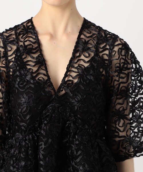 GANNI（ガニー）の「GANNI リボンミニドレス（ワンピース・レディース・ブラック系その他・34）」の5枚目の写真