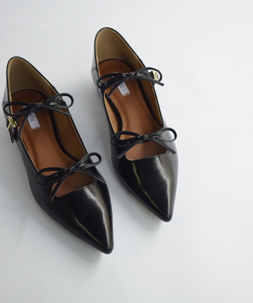 EVOL（イーボル）の「ダブルリボンポインテッドトゥパンプス（パンプス・レディース・ブラック/シルバー/ピンク・S/M/L）」の17枚目の写真