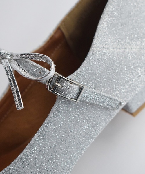 EVOL（イーボル）の「ダブルリボンポインテッドトゥパンプス（パンプス・レディース・ブラック/シルバー/ピンク・S/M/L）」の7枚目の写真