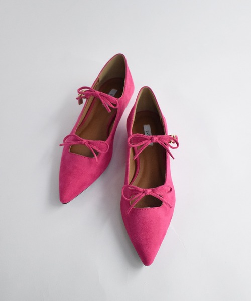 EVOL（イーボル）の「ダブルリボンポインテッドトゥパンプス（パンプス・レディース・ブラック/シルバー/ピンク・S/M/L）」の11枚目の写真