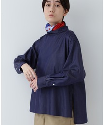 ◆モックネックブラウス