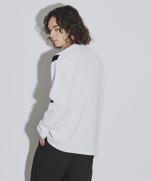 tk.TAKEO KIKUCHI(ティーケータケオキクチ)の「◆ニット切替デザインカットソー(Tシャツ/カットソー・メンズ・ブラック系4/ブルー系その他6/ホワイト系5・03/04/02)」の12枚目の写真