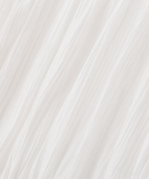 FREE'S MART（フリーズマート）の「◆［WEB限定］シアーギャザー前開き短丈ブラウス（シャツ/ブラウス・レディース・ブラック/ホワイト/ライトグリーン/オレンジ・FREE）」の9枚目の写真