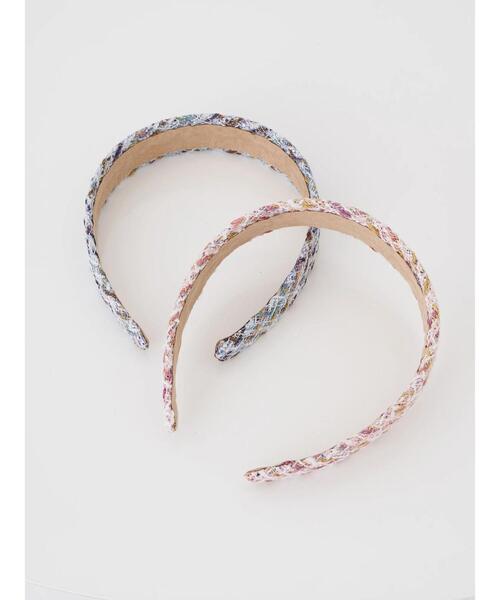 earth music&ecology（アースミュージックアンドエコロジー）の「ツイードカチューシャ（カチューシャ・レディース・ブルー/ピンク・FREE）」の5枚目の写真