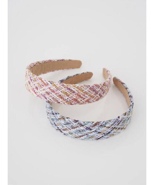 earth music&ecology（アースミュージックアンドエコロジー）の「ツイードカチューシャ（カチューシャ・レディース・ブルー/ピンク・FREE）」の6枚目の写真