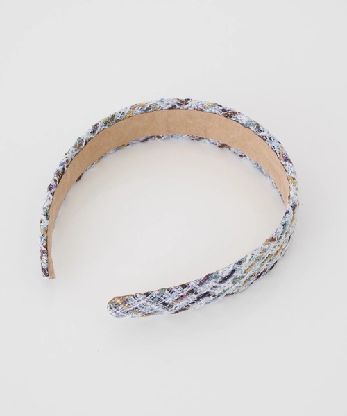 earth music&ecology（アースミュージックアンドエコロジー）の「ツイードカチューシャ（カチューシャ・レディース・ブルー/ピンク・FREE）」の2枚目の写真