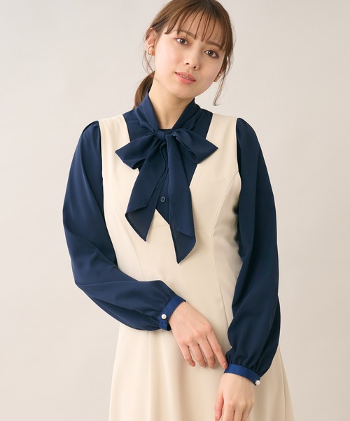 LAISSE PASSE - ❇︎美品❇︎レッセパッセ❇︎ブラウス❇︎ LAISSE PASSE（レッセパッセ）の「長袖通勤ブラウス（シャツ