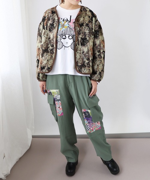 ScoLar（スカラー）の「141615：花柄×ドットコラージュ