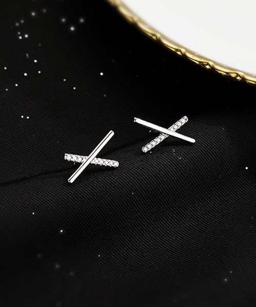 セール】両耳用 2wayロングチェーンピアス（ピアス（両耳用