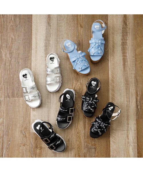 algy（アルジー）の「ダブルバックルスポサン（サンダル・キッズ・ブラック/シルバー・23/24/21/20/22）」の13枚目の写真