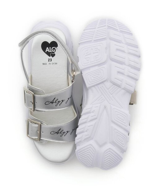 algy（アルジー）の「ダブルバックルスポサン（サンダル・キッズ・ブラック/シルバー・23/24/21/20/22）」の19枚目の写真