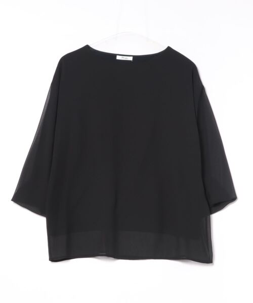 【セール】ボートネックシアーブラウス（シャツ/ブラウス）｜Jines（ジネス）