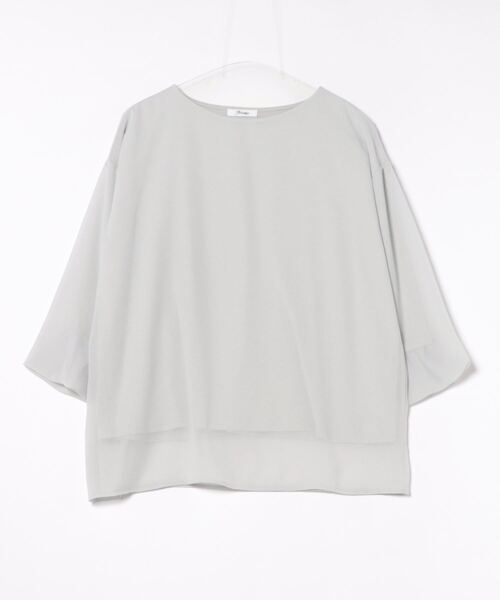 【セール】ボートネックシアーブラウス（シャツ/ブラウス）｜Jines（ジネス）