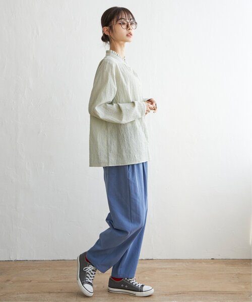 LBC（エルビーシー）の「オーガニックコットン襟フリルブラウス（シャツ/ブラウス・レディース・ホワイト/ブラック/イエロー・M/L）」の20枚目の写真