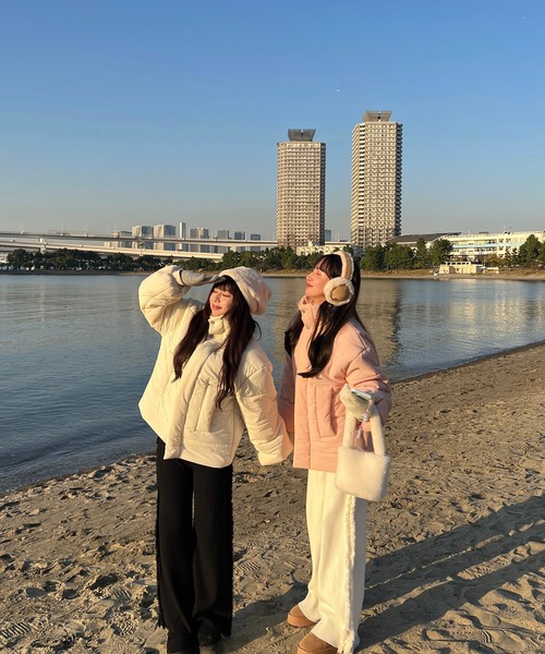 RiLi（リリ）の「フリンジラインリブニットパンツ【RL】（その他パンツ・レディース・アイボリー/ブラック/ベージュ・FREE）」の14枚目の写真