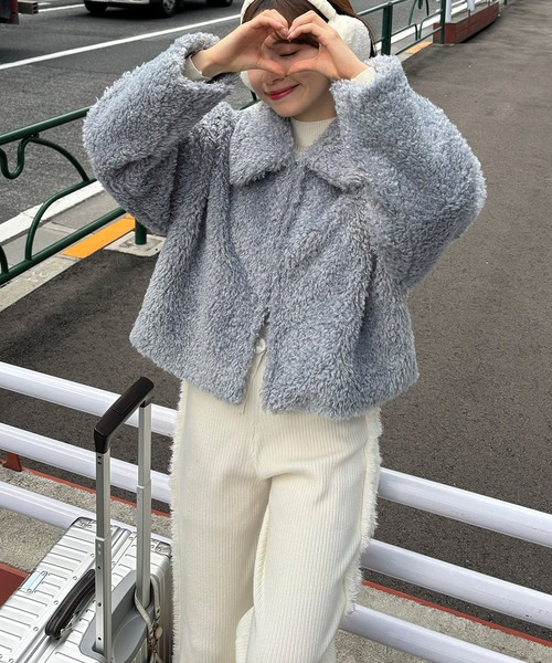 RiLi（リリ）の「フリンジラインリブニットパンツ【RL】（その他パンツ・レディース・アイボリー/ブラック/ベージュ・FREE）」の5枚目の写真