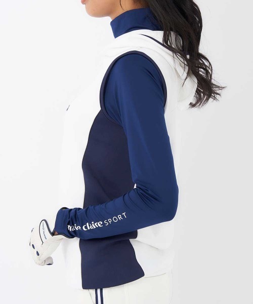 marie claire(マリ・クレール)の「【marie claire/マリ.クレール】レディースニットベスト+インナーセット ゴルフ(ベスト・レディース・ブラック/ネイビー/ホワイト/ピンク・MEDIUM/LARGE/X-LARGE/XX-LARGE)」の15枚目の写真