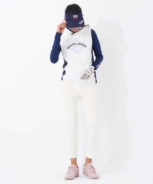 marie claire(マリ・クレール)の「【marie claire/マリ.クレール】レディースニットベスト+インナーセット ゴルフ(ベスト・レディース・ブラック/ネイビー/ホワイト/ピンク・MEDIUM/LARGE/X-LARGE/XX-LARGE)」の10枚目の写真