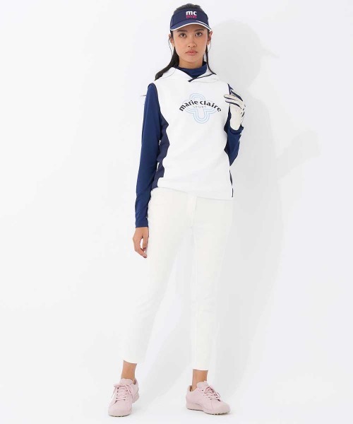 marie claire(マリ・クレール)の「【marie claire/マリ.クレール】レディースニットベスト+インナーセット ゴルフ(ベスト・レディース・ブラック/ネイビー/ホワイト/ピンク・MEDIUM/LARGE/X-LARGE/XX-LARGE)」の8枚目の写真