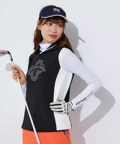 marie claire(マリ・クレール)の「【marie claire/マリ.クレール】レディースニットベスト+インナーセット ゴルフ(ベスト・レディース・ブラック/ネイビー/ホワイト/ピンク・MEDIUM/LARGE/X-LARGE/XX-LARGE)」の22枚目の写真