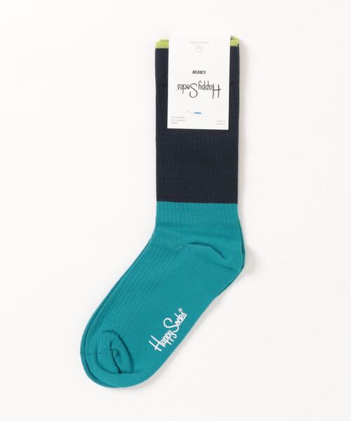 Happy Socks(ハッピーソックス)の「/HAPPY SOCKS/ソリッドデザインソックス(ソックス/靴下・レディース・ワインレッド/ブラウン/ネイビー/ライラック・MEDIUM/SMALL)」の3枚目の写真