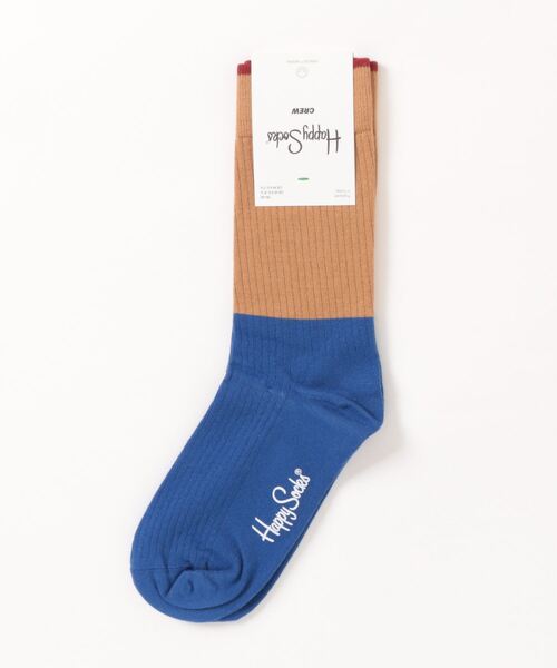 Happy Socks(ハッピーソックス)の「/HAPPY SOCKS/ソリッドデザインソックス(ソックス/靴下・レディース・ワインレッド/ブラウン/ネイビー/ライラック・MEDIUM/SMALL)」の2枚目の写真