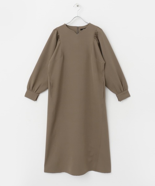セール】ギャザースリーブストレートワンピース（ワンピース）｜URBAN