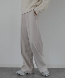 裏起毛ストレートパンツ/brushing straight pants セミワイド ワイドパンツ スラックス センタープレス 綺麗め シンプル カジュアル オフィスカジュアル ベーシック 韓国