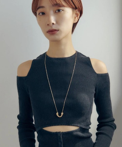 GOLDY(ゴールディ)の「【GOLDY】2WAY ループ タイイング ネックレス 3240209※(ネックレス・レディース・ゴールド/シルバー系その他/ゴールド系その他2/シルバー・FREE)」の9枚目の写真