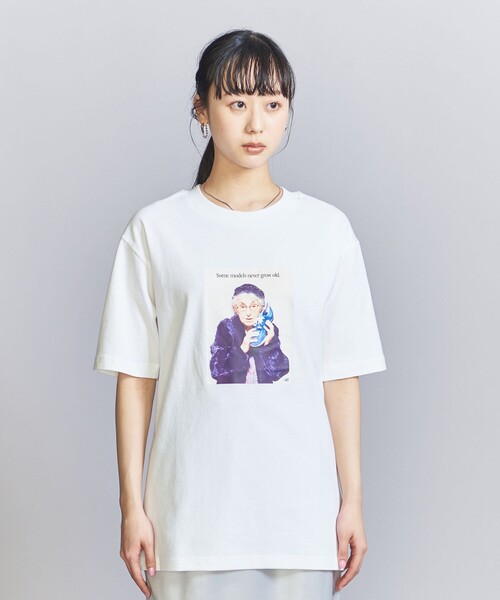 NEW BALANCE(ニューバランス)の「<New Balance>ヴィンテージプリント Tシャツ(Tシャツ/カットソー・レディース・ホワイト/ブラック・S)」の13枚目の写真