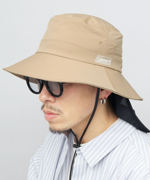 セール】UPF50+ 撥水加工 ロングダウンブリム サンシェード付き