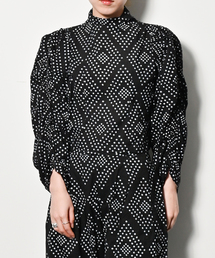 SEEALL | 【SEEALL / シーオール】GATHER SLEEVE TOP：ブラウス(シャツ/ブラウス)