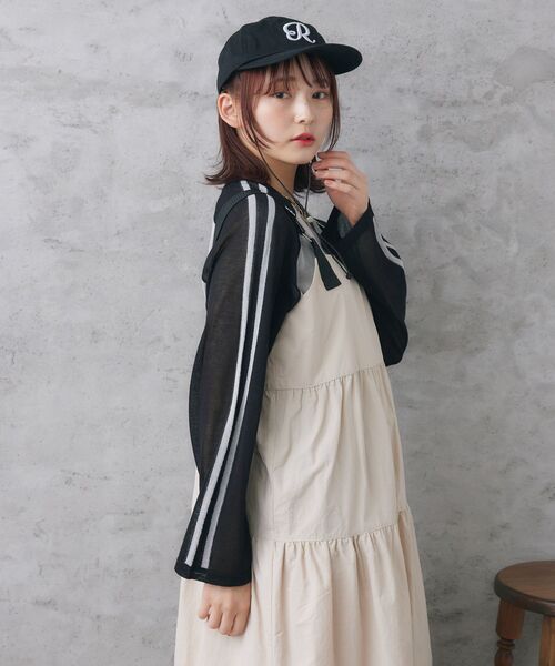 RETRO GIRL(レトロガール)の「ナイロンティアードOP(ワンピース・レディース・グリーン/ブラック/ナチュラル・FREE)」の9枚目の写真