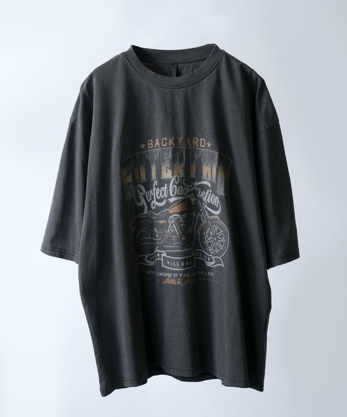 Starting Over（スターティングオーバー）の「Pigment hard wash T-shirt/ピグメント ハードウォッシュ 半袖 クルーネック Tシャツ/バックプリント ワンポイント 刺繍（Tシャツ/カットソー・メンズ・ブラック系その他2/ブラック系その他7/モカ/ブラウン系その他3/ブラック系/ブラウン系その他/ブラック/ブラック系1/ブラック系その他6/ブラック系その他4/ブラック系その他5/ブラック系その他3/ブラウン系その他2/ブラック系その他/ブラウン系1/ブラウン系/ブラウン系その他7/ブラウン系その他6/ブラウン系その他5/ブラウン系その他4/ブラウン系2/ブラウン系3/ブラック系2/ブラック系3/ブラウン系4/ブラック系4/ブラウン系5/ブラック系5/グレー系その他5/グレー系その他4/その他8/グレー系2/グレー系その他/その他6/その他/その他12/その他9/その他7/その他4/グレー系/グレー系その他6/チャコールグレー/その他13/その他10/グレー系1/グレー系その他7/その他11/その他5/その他3/その他2/その他1/グレー系その他3/グレー系その他2・XL/L/M）」の4枚目の写真