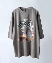 ピグメント ハードウォッシュ Tシャツ オーバーサイズ ヴィンテージライク フェード感 半袖 クルーネック カレッジロゴ バックプリント ワンポイント 刺繍 ヘビーウェイト 綿100% メンズ レディース ユニセックス アソート ビッグシルエット Starting Over