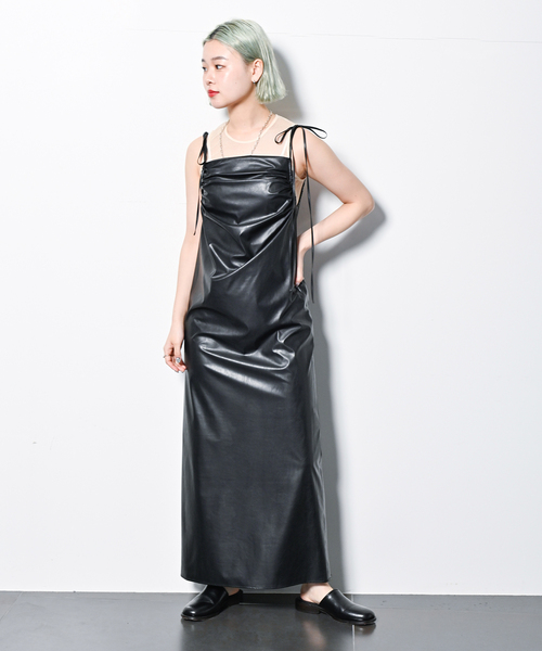 CITYSHOP HEAVY SATIN MINI DRESS サイズ36 CITYSHOP HEAVY SATIN MINI DRESS サイズ36