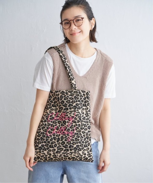 LBC（エルビーシー）の「ジャガードA4トートバッグ（トートバッグ・レディース・ライトブラウン/コーラル/ブラック・FREE）」の16枚目の写真