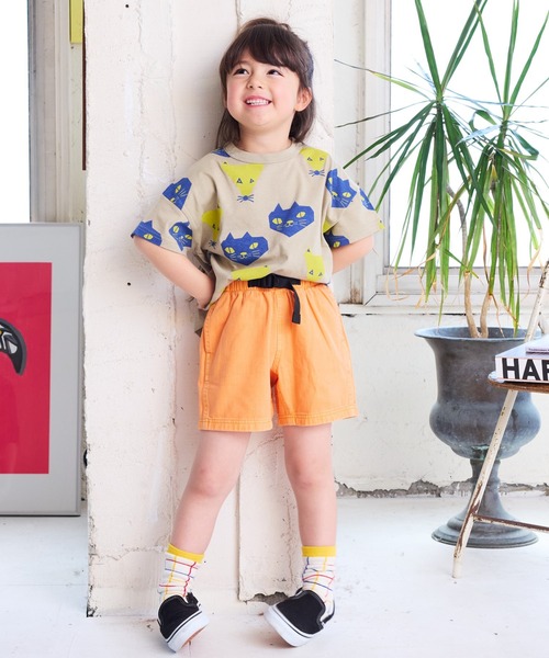 BIG FIELD（ビッグフィールド）の「製品染めショーツ（80～150cm）（その他パンツ・キッズ・オレンジ/ネイビー/イエロー/マスタード/パープル/チャコール/グリーン/カーキ/ブルー・80/90/95/100/110/120/130/140/150）」の9枚目の写真