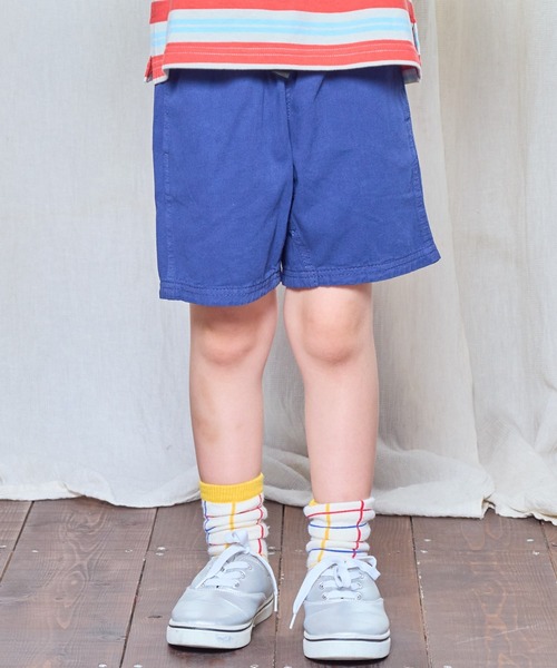 BIG FIELD（ビッグフィールド）の「製品染めショーツ（80～150cm）（その他パンツ・キッズ・オレンジ/ネイビー/イエロー/マスタード/パープル/チャコール/グリーン/カーキ/ブルー・80/90/95/100/110/120/130/140/150）」の17枚目の写真