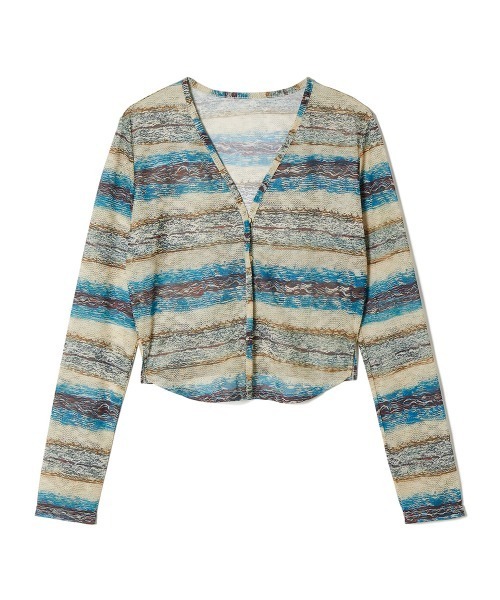 perverze カーディガン PERVERZE＞TWIN LAYERED KNIT CARDIGAN/カーディガン