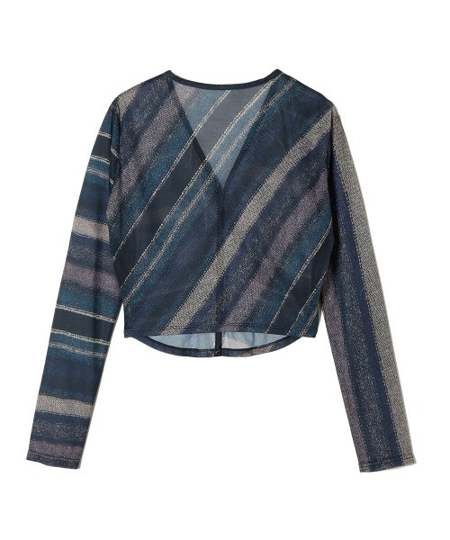 PERVERZE パーバーズ ニット 2WAY カーディガン ブルー系 Perverze パーバーズ カーディガン Cardigan