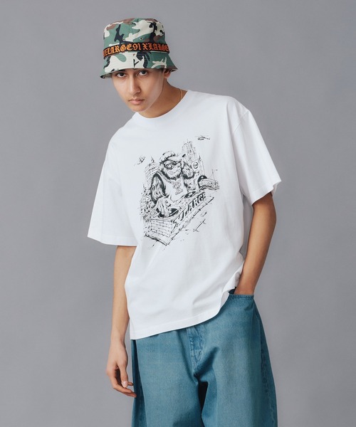 XLARGE(エクストララージ)の「ON THE SET S/S TEE(Tシャツ/カットソー・メンズ・ブラック/ホワイト/ネイビー・XL/L/M/S)」の6枚目の写真