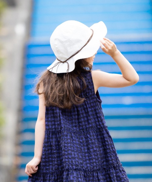 zuppa di zucca（ズッパ デ ズッカ）の「ガルボハット（ハット・キッズ・ネイビー/オフホワイト・L/M）」の2枚目の写真